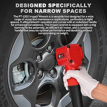 yu-uy　90cm XIIW 1/2'' Angle Impact Wrench, Max Torque 910 ft-lbs