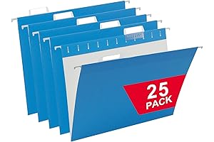 Premium Blue Hanging File Folders Letter Size