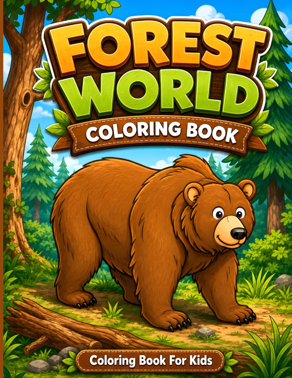 Forest World Coloring Book: Coloring Book For Kids (Amazing World Coloring Books)