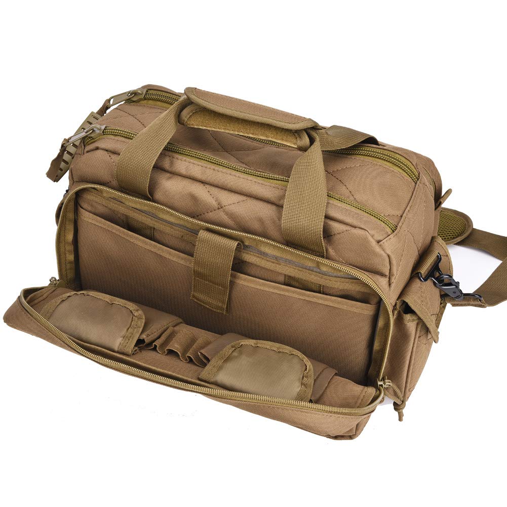 Tactical Gun Range Bag, Deluxe Pistol Shooting Range Duffle Bags Buy