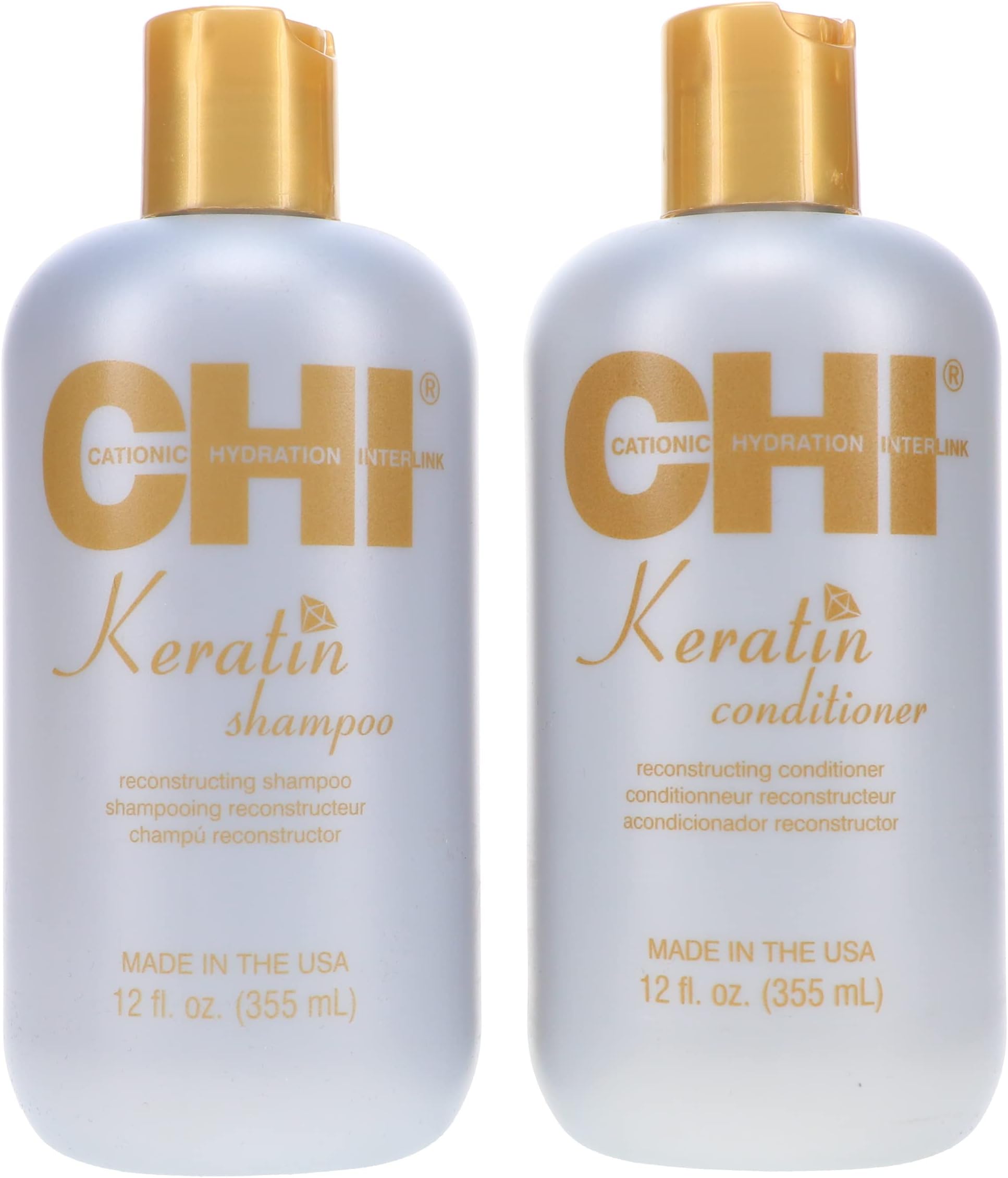 Keratin Reconstructing Shampoo & Conditioner Duo 12oz