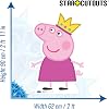 Star Cutouts Official SC959 Crown Mini Cardboard Cutout Peppa Pig Party 90cm Tall, Multicolour