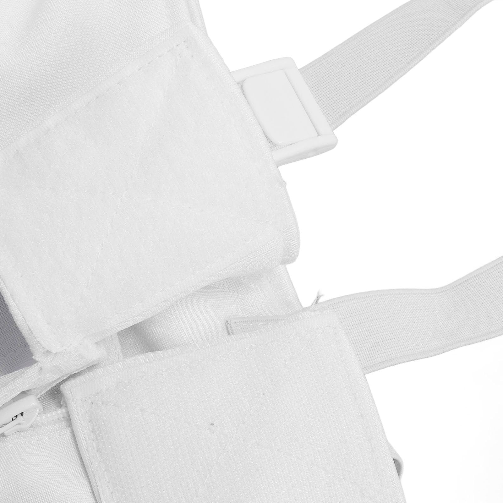 Tbest Traje de esgrima para niños, tela Ripstop, gruesa, transpirable, ajustable, unisex, pantalones protectores, chaqueta, chaleco para entrenamiento de niños