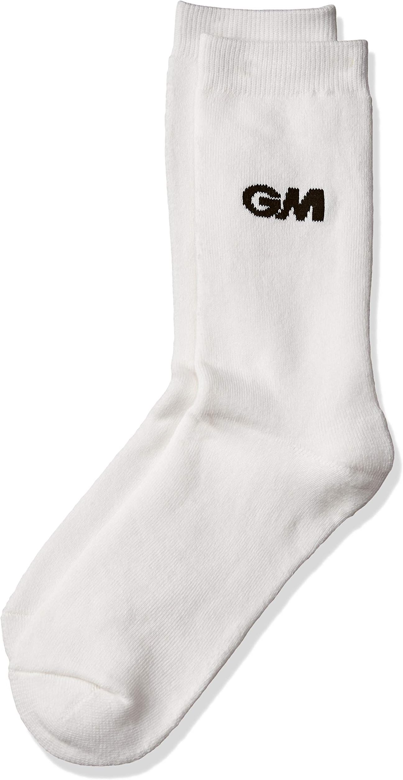 gm 1600657 gm2 Polyester Cricket Socks One Size (White)