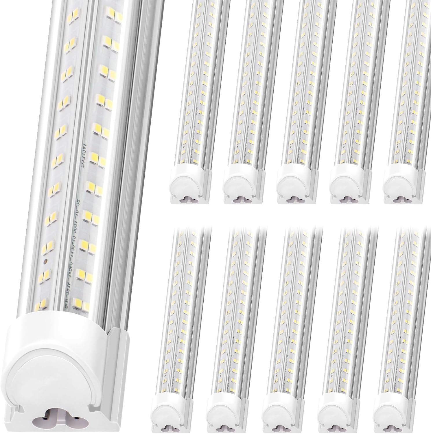 SpeePlant Led Shop Light 8FT 10 Packs, 100W 15000LM 5000K, Linkable 8 ...