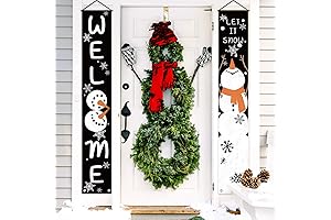 Snowman Door Hanger: Welcome Winter with Festive Holiday Décor