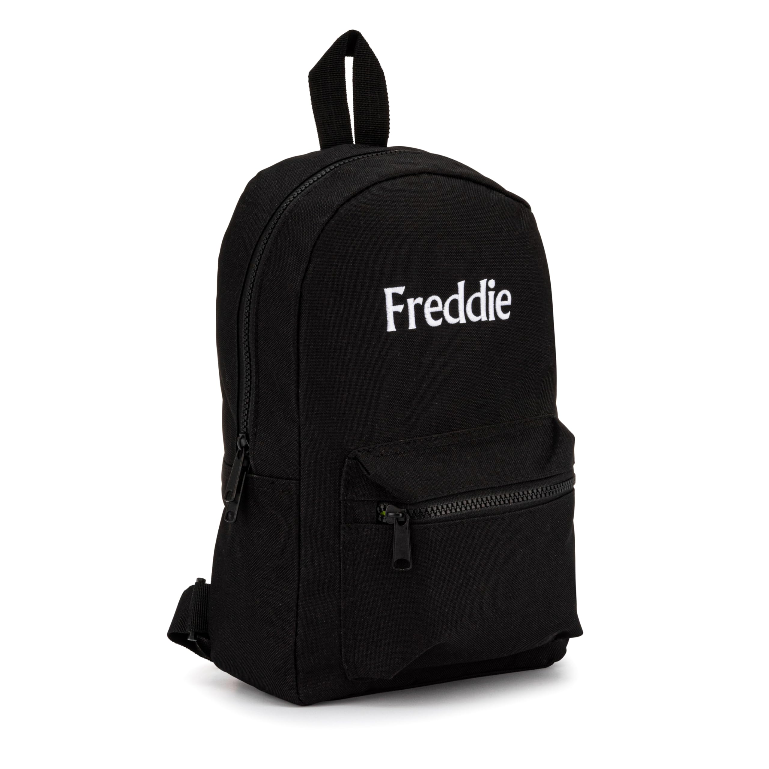 Lobeko Black Personalised Mini Backpack Kids Rucksack With Name Toddler Bag For Nursery, School, Travel & Pe Embroidered Childrens Backpack With Unicorn, Dinosaur, Safari, Football Designs