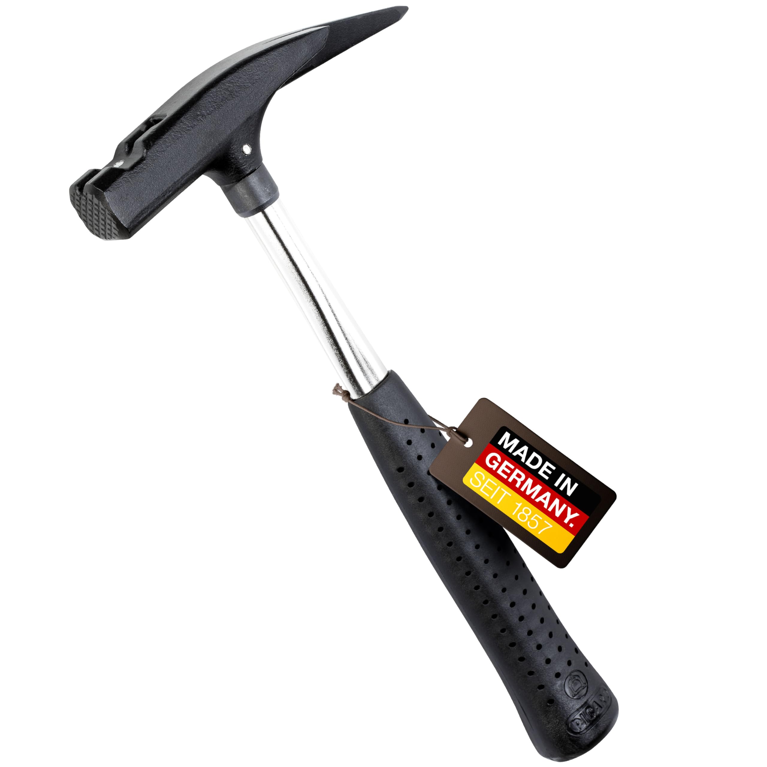 PICARD Latthammer Nr. 620M 600g geraut | Magnetischer Nagelhalter | GS-geprüft & VPA-zertifiziert | Korrosionsgeschützt | Ergonomischer Griff | 320mm Länge | DIN 7239 | Made in Germany seit 1857