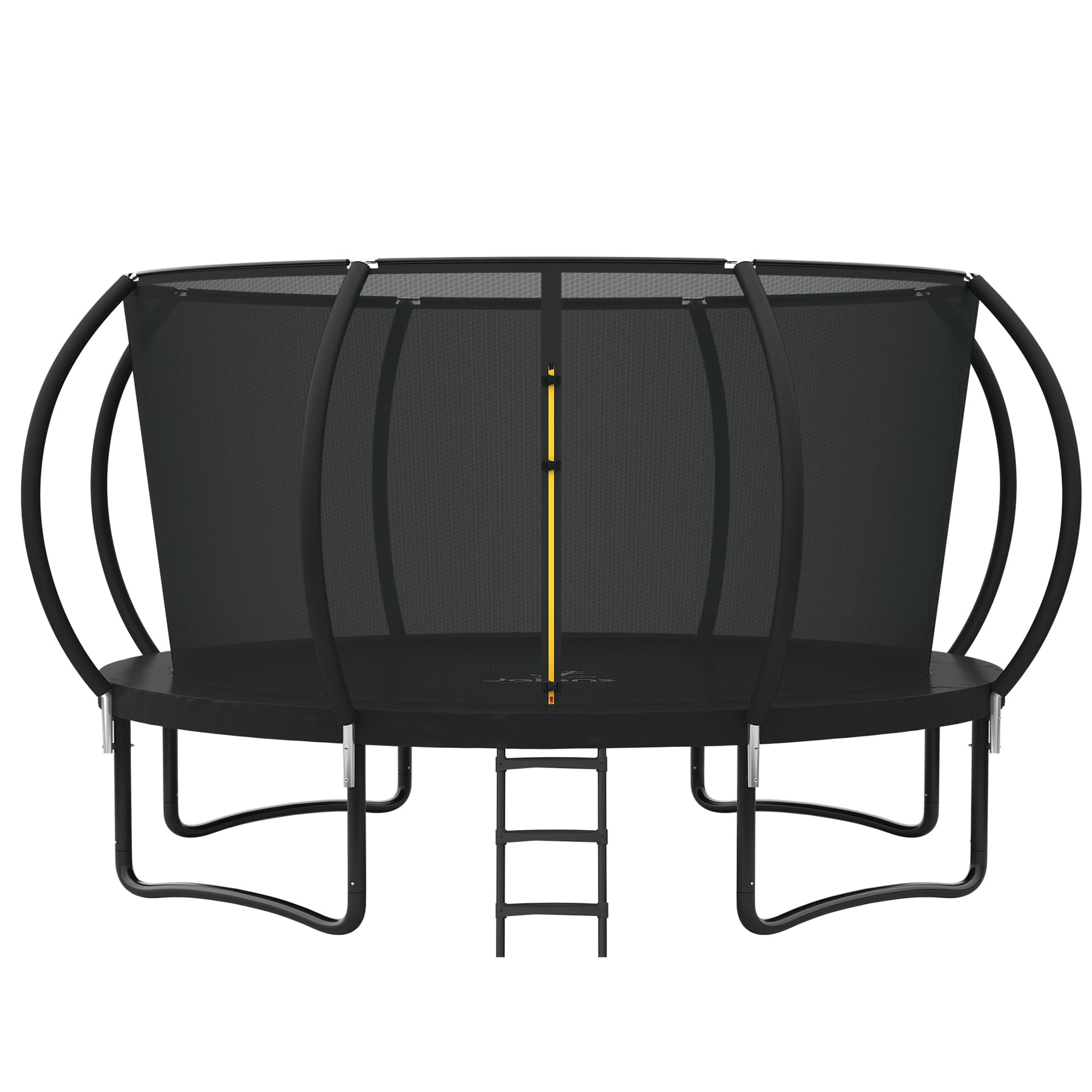 JELENS Trampoline 12FT 14FT, Recreational Trampolines with Enclosure Net and Ladder, Outdoor Anti-Rust Trampolines for Kids and Adults, ASTM Approved