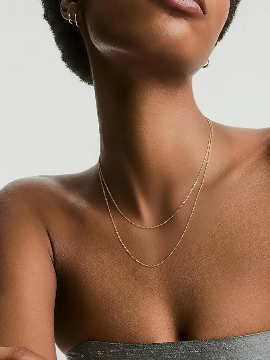 Silvora 925 Sterling Silver Chain Necklace 1.1/1.5mm Thin Silver Chain for Women-Sturdy & Shiny-Women's Chain Necklaces,Adjustable Length 16/18/20/22/24 Inches - Image 8