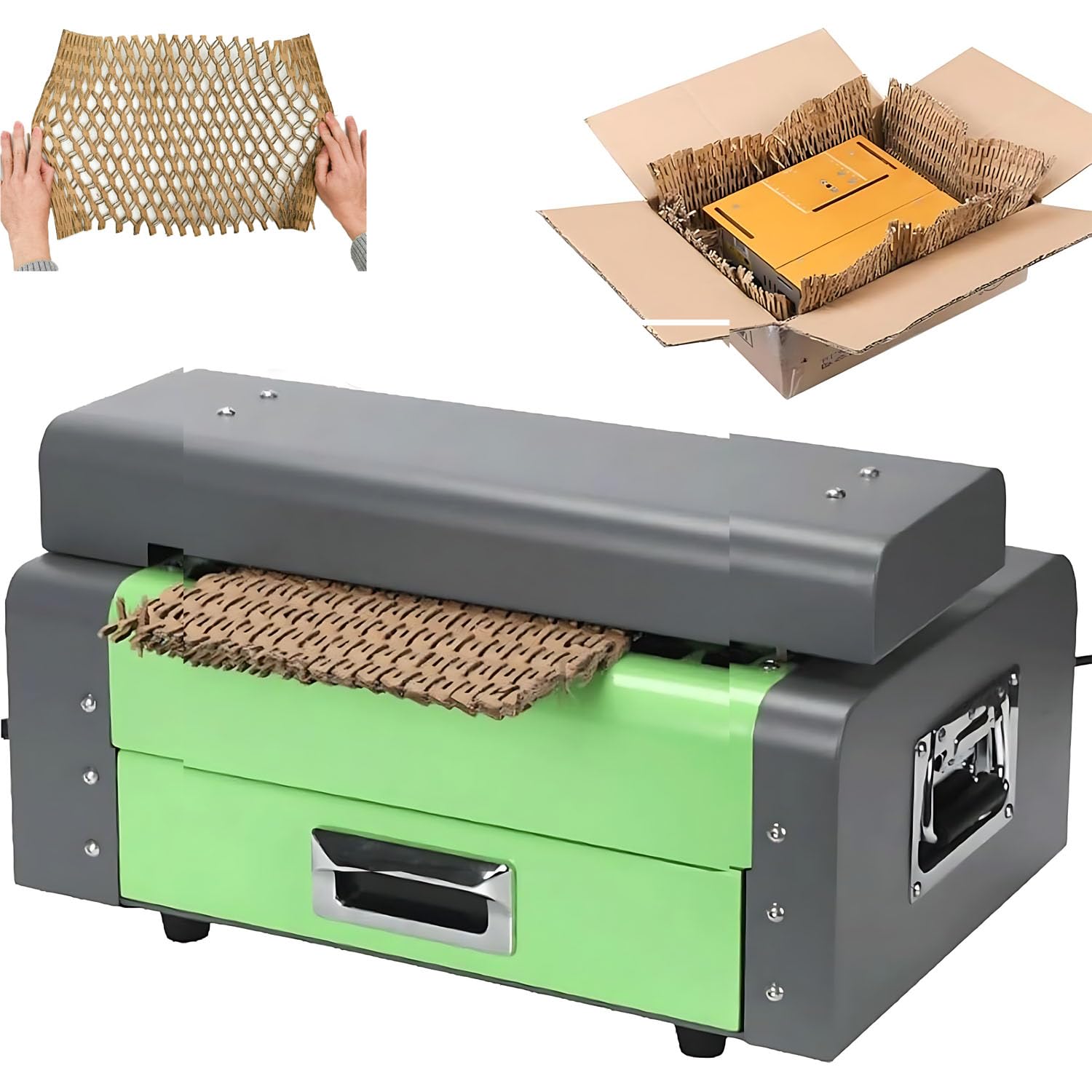 SBCGFY Carton Box Cutting Machine, 325Mm Waste Cardboard Wire Cutting Machine With 3M/Min Paper Shredding Speed, Confetti Collection