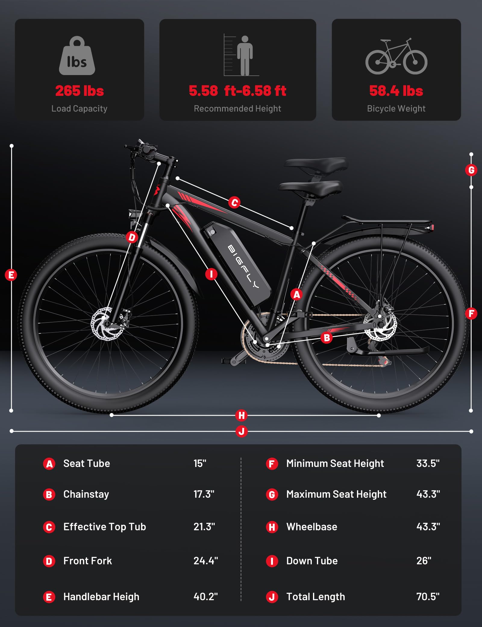 BIGFLY C29 Ultra Bicicleta Eléctrica para Adultos, Bicicleta eléctrica Todoterreno de 29 Pulgadas con Batería Extraíblde 48V 15Ah, 21 Velocidades & Frenos de Disco Hidráulicos Electrica de Montaña