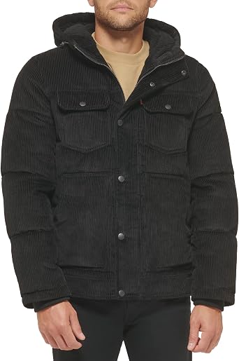Levi's Men's Performance Hooded Puffer Trucker Jacket (Regular & Big & Tall Sizes)