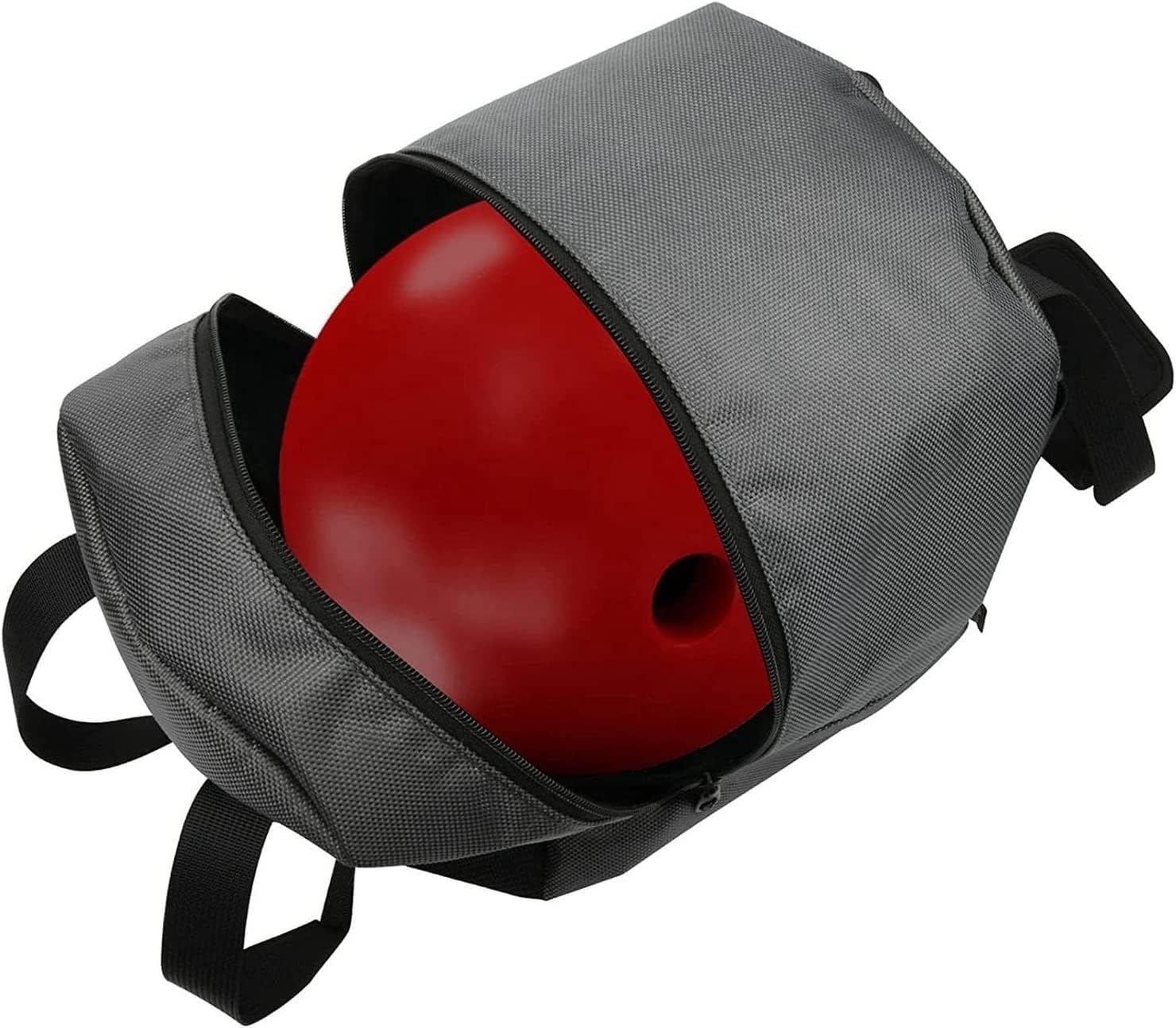 Single Ball Bowling Bag Bowling Ball Bag for Single Ball, Single Bowling Ball Tote Bag with Padded Ball Holder, Tenpin Bowling Ball Bag, Durable & Waterproof Oxford Bowling Bag