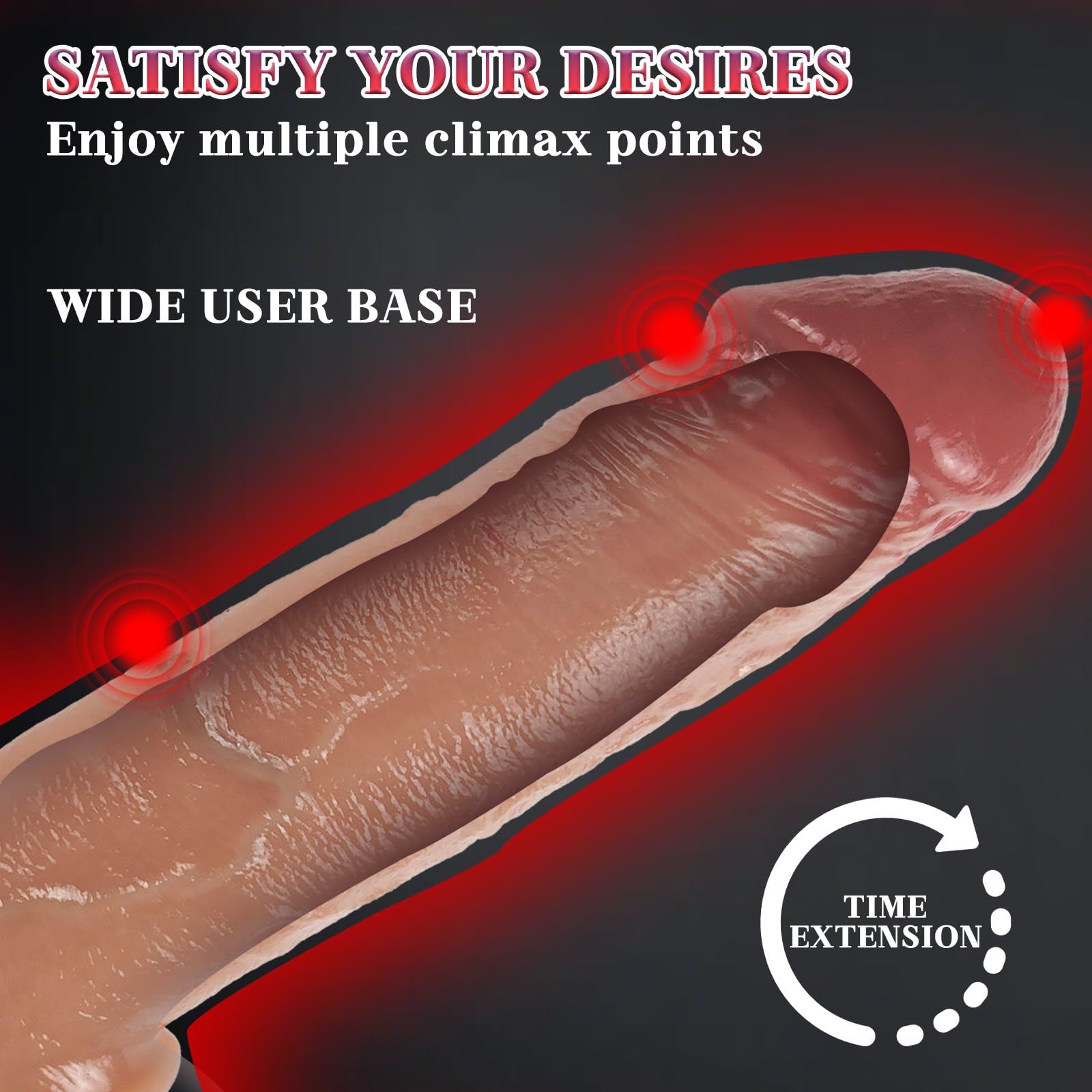BDSMJOY guaina per pene in silicone liquido, guaine e prolunghe per il pene,ingrandimento del pene, estensore del pene erotico