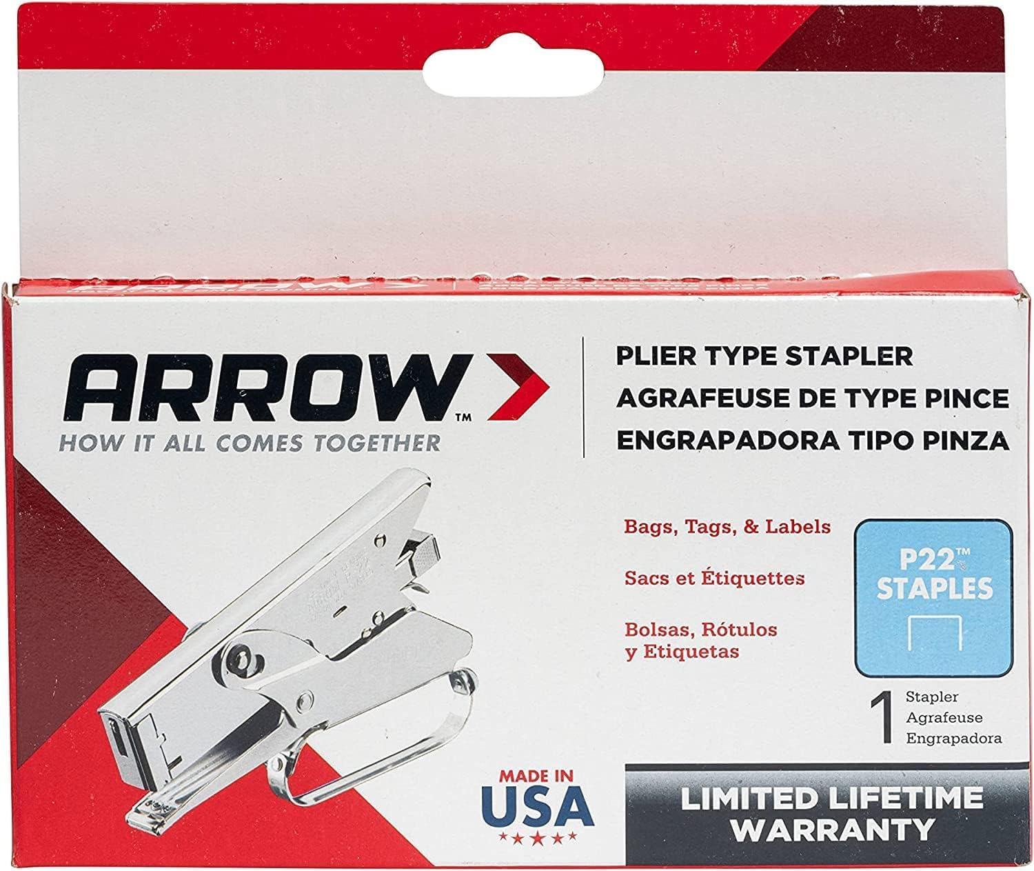 Arrow 030020 P22 Agrafeuse d'emballage