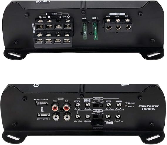 Car Amplifiers - Gravity Audio WZ1000.4 Warzone 1000W 4 Channels Class A/B Amp 2/4 Ohm Stable with Remote Sub Control