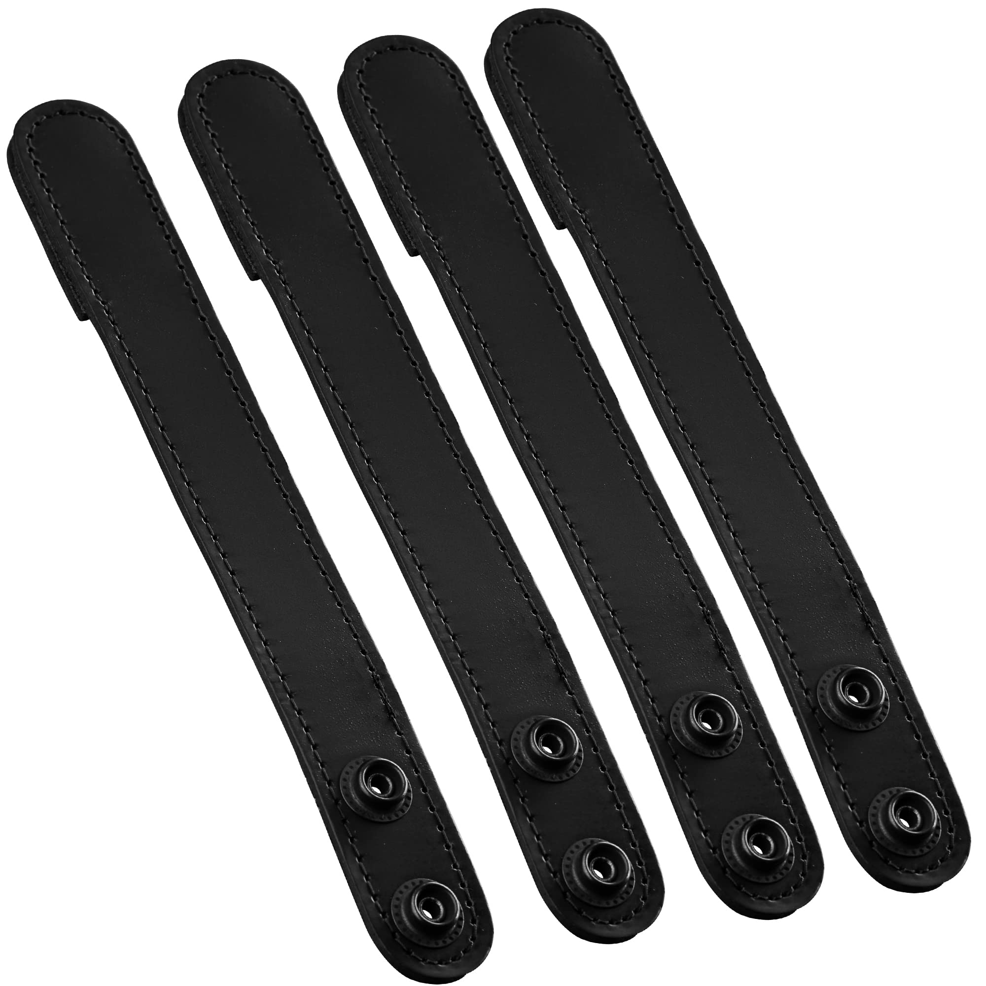 Perfect Fit Shield Wallets Duty Belt Keeper with Double Snap Closure (Pack of 4)