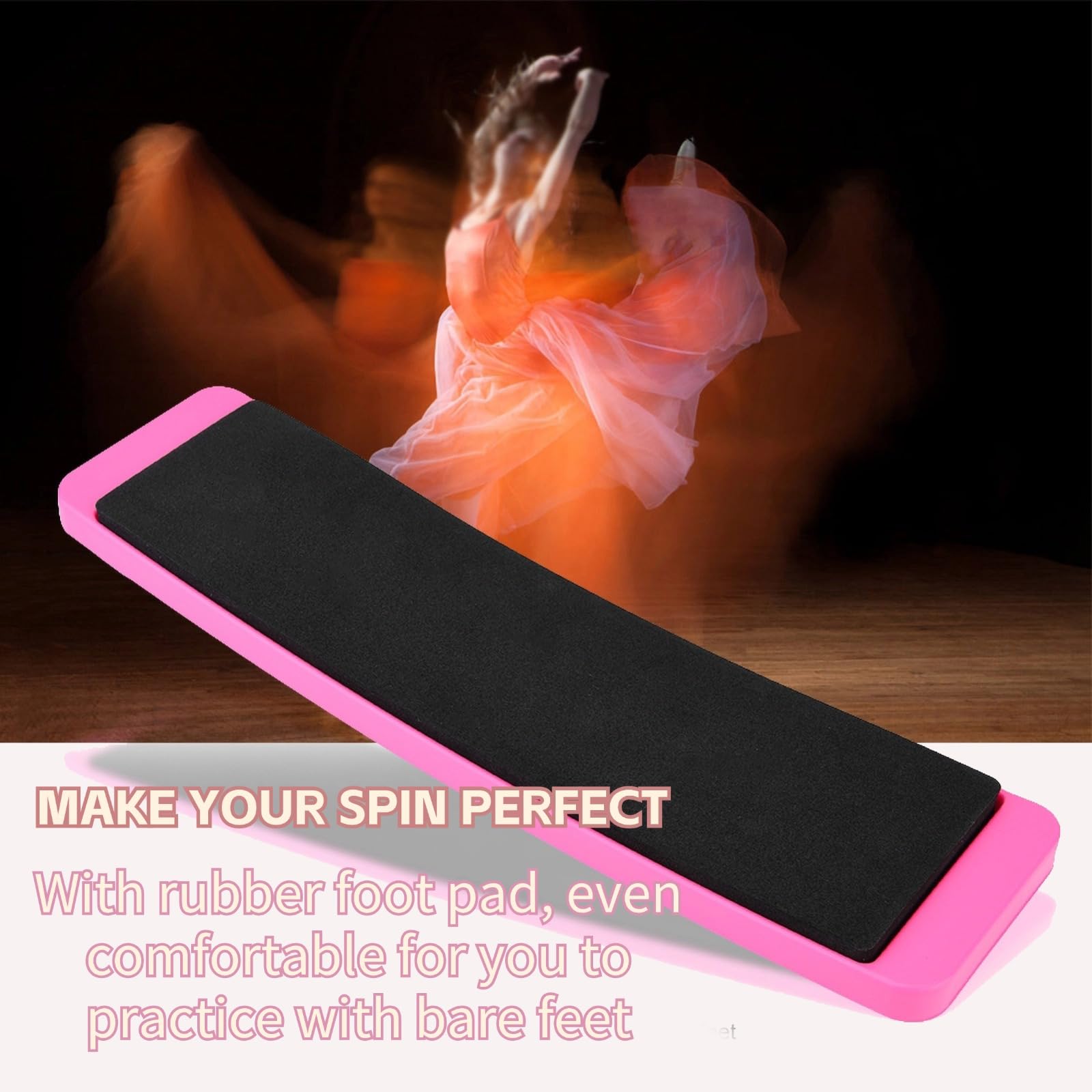 Horoper Planche De Rotation pour Tableau Planche Rotation pour Entraînement Ballet Dance Spinning Plate Portable Dance Spinning Plate Foot Balance Training Exercices de Rotation.