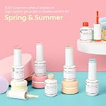 Nicedeco Hema-free,Cruetly-free,Végétalien, assouplir UV LED Gel Nail Polish Set Sweet Candy Series Collection de couleur de gel polonais de printemps pour Salon à la maison DIY Art des ongles - ensemble 21