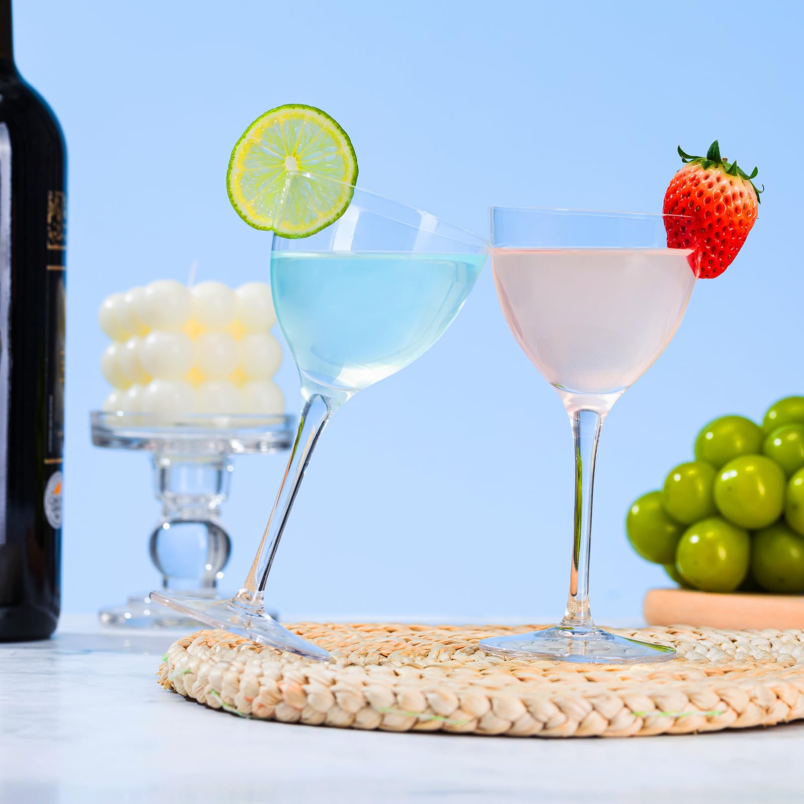 VIFVOR Nick Und Nora Martini-Gläser Set – 6er Set, 170 Ml, Mundgeblasene Cocktailgläser Bleifrei