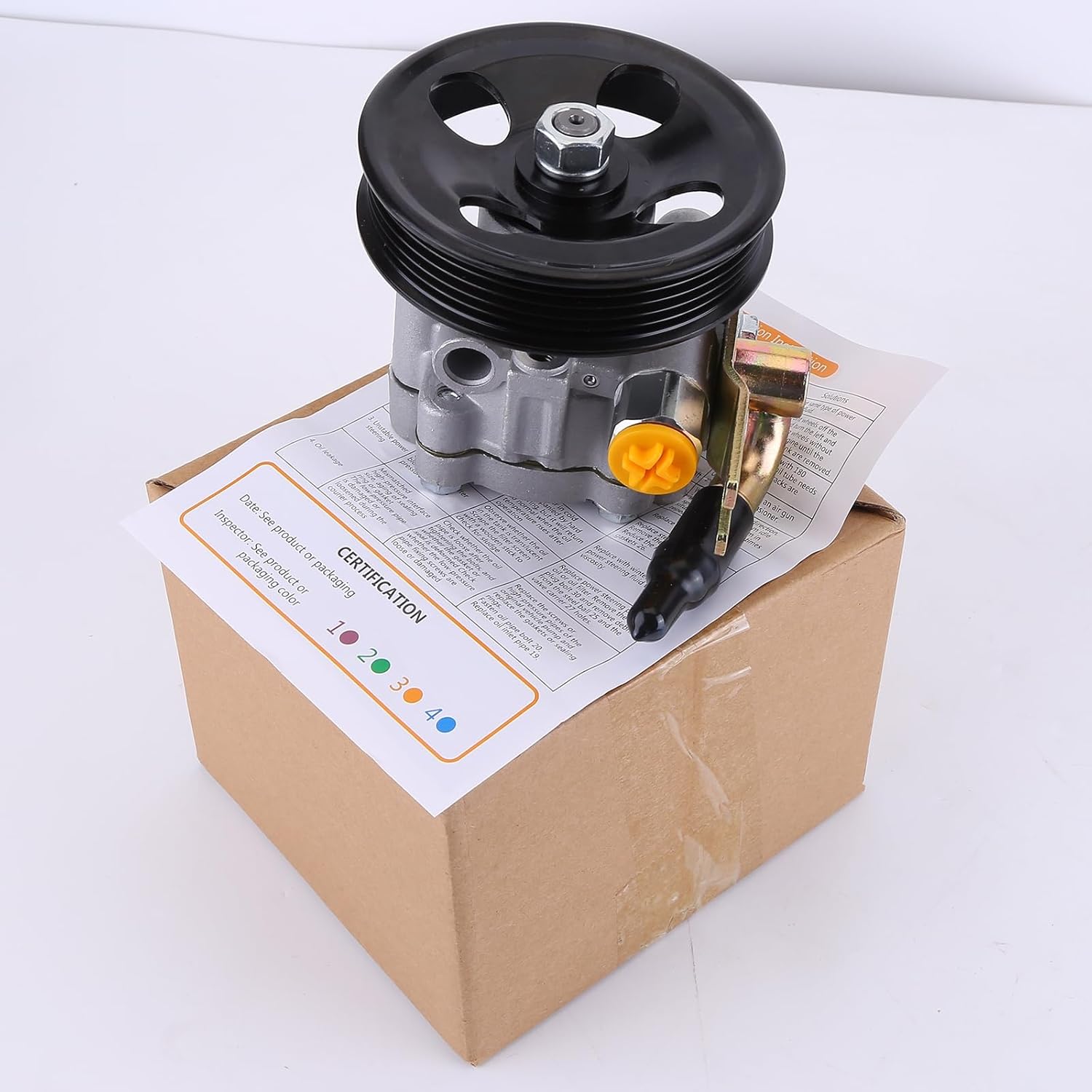 21-5219 Power Steering Pump w/Pulley Compatible with Nissan Frontier Xterra XE SE 1999-2004 V6 3.3L Power Assist Pump 1999 2000 2001 2002 2003 2004 Power Steering Pumps 491104S100, 49110-4S100, 5575N