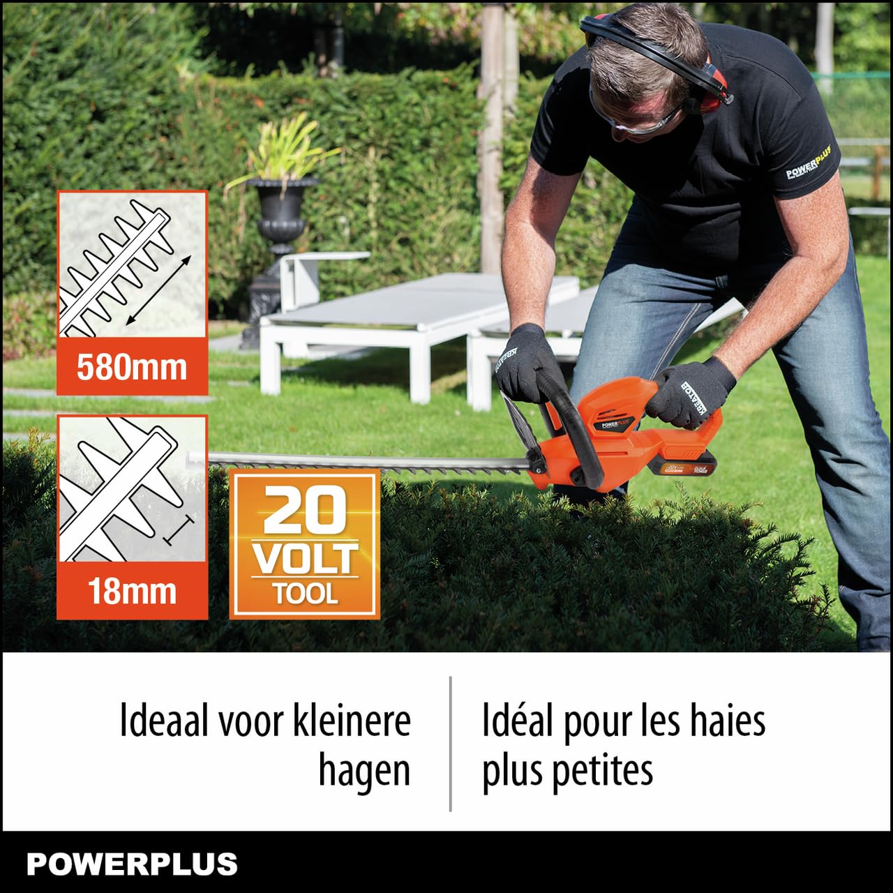 PowerPlus POWDPG7531 POWDPG7531 - Cortasetos 20 V, 560 mm (Sin Batería)