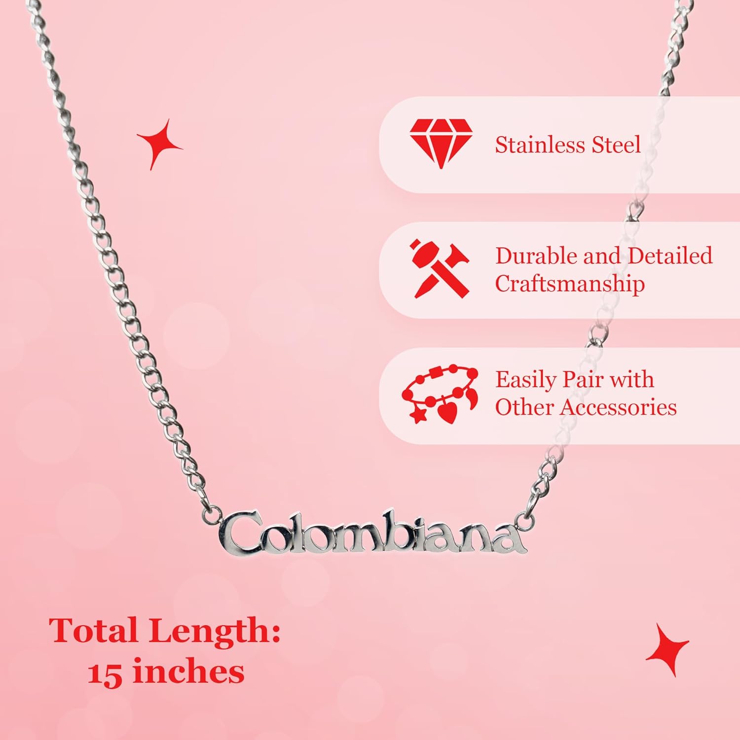 SITOS Colombia Necklace Colombian Souvenirs Gifts Artesanias Colombianas - Image 4