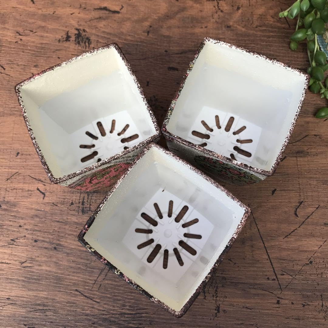 #4リメイク鉢【M】3個セット　ハート Amazon.co.jp: リメイク鉢 プラスチック鉢 ハート3つセット