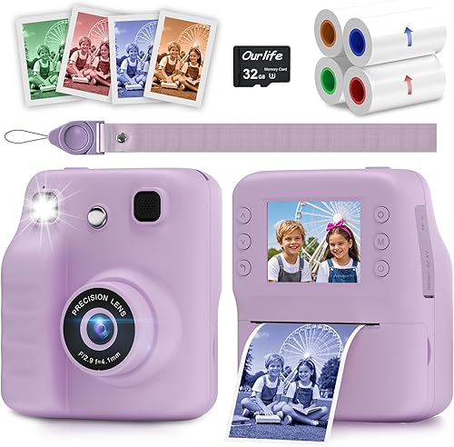 Cámara de impresión instantánea verde