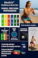 Vista 5 de MeeRoh Juego de mini bandas de resistencia (5 niveles) – Bandas de ejercicio TPE antideslizantes sin látex – Bandas de glúteos resistentes