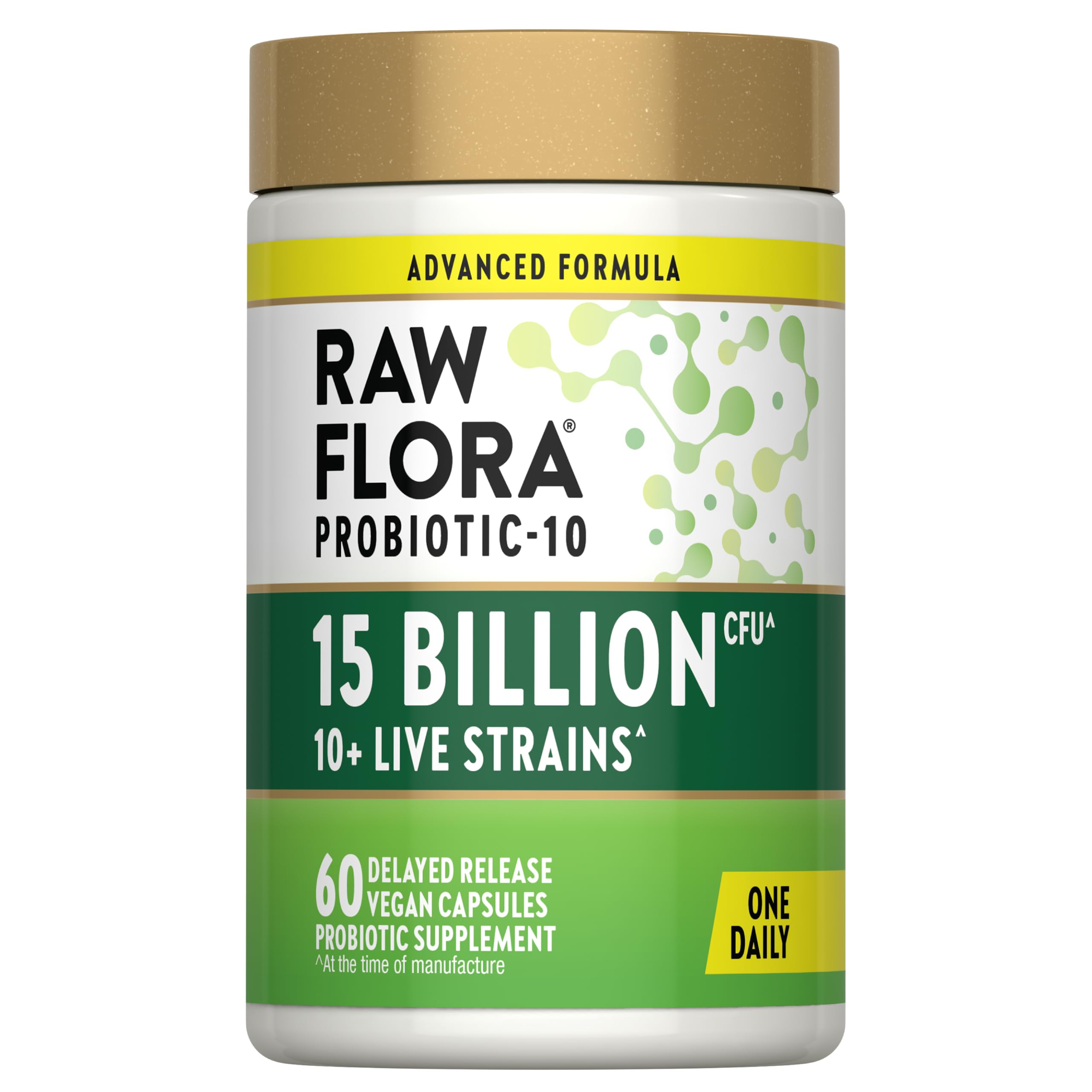 Raw Flora Probiotics for Women and Men | with Prebiotic | 15 Billion CFU