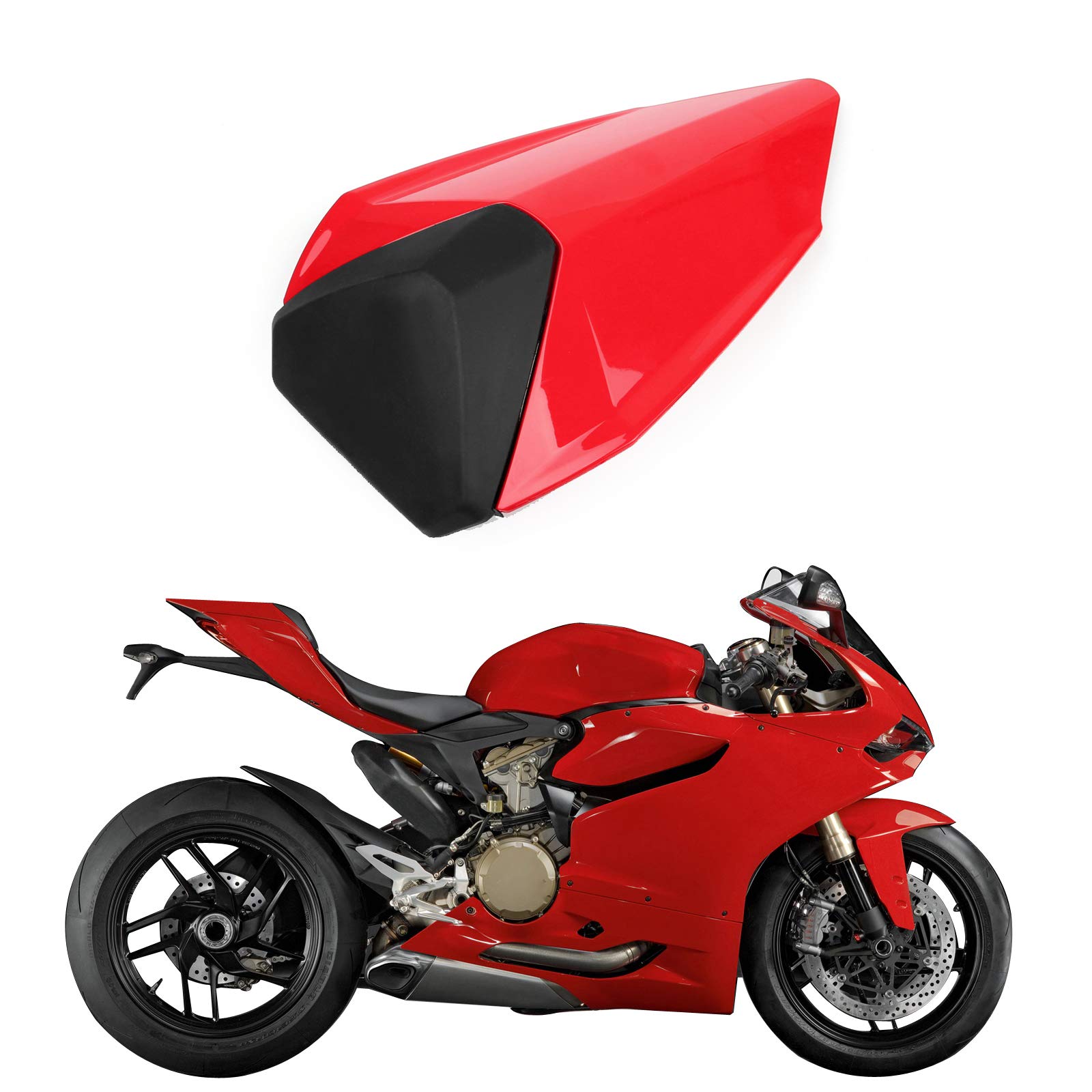 Rear Seat Cover Cowl Fit for Ducati 899 1199 Panigal 2012-2015 Red