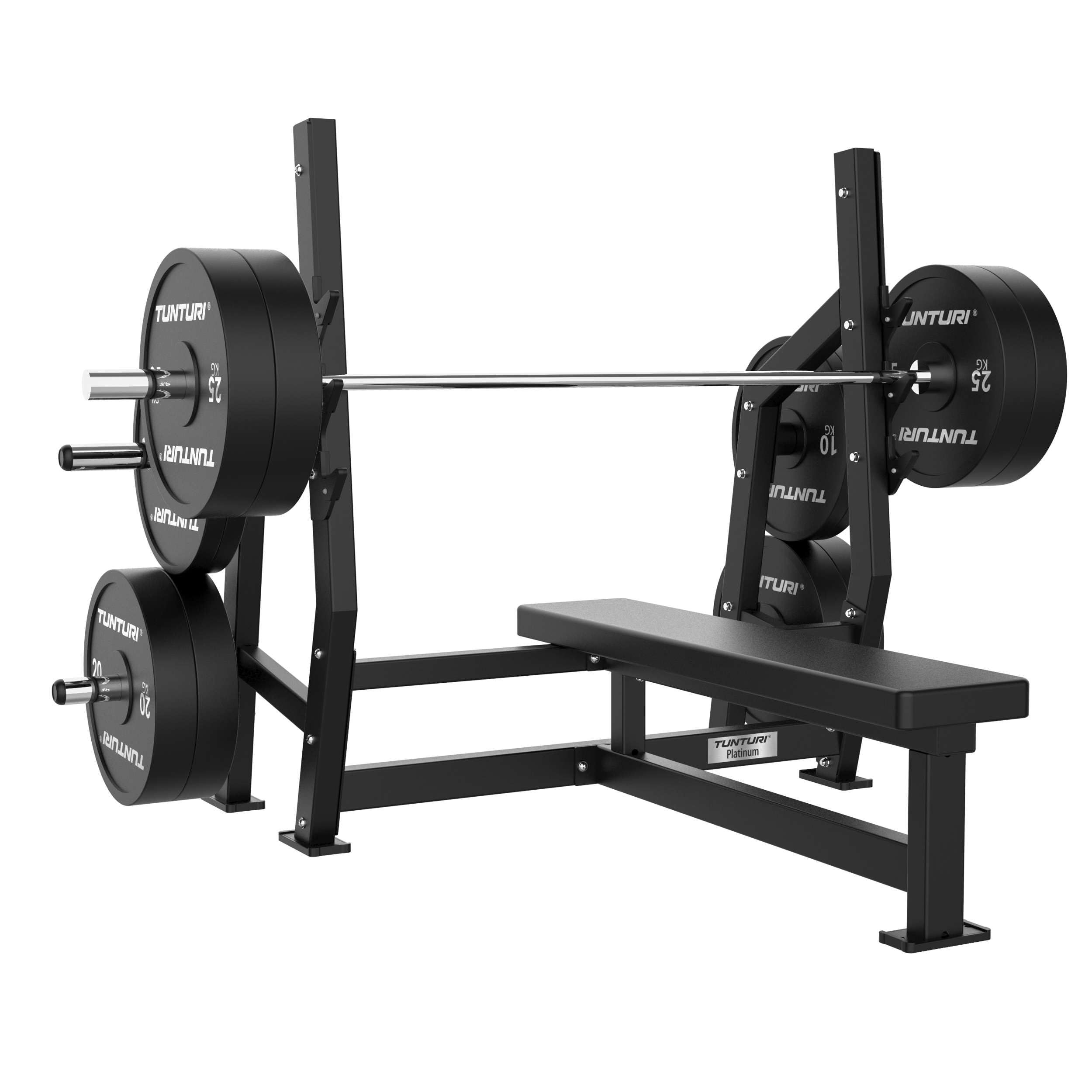 Tunturi Platinum Horizontal Bench Press Kraftstation – Fitnessgerät für Brusttraining – Homegym – V-Serie