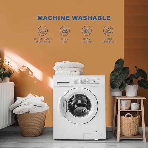 Miniatura 9 de Bedlore Cubrecolchón King de 4 pulgadas para dolor de espalda, soporte medio de doble capa (espuma viscoelástica de gel de 2 pulgadas + almohadilla