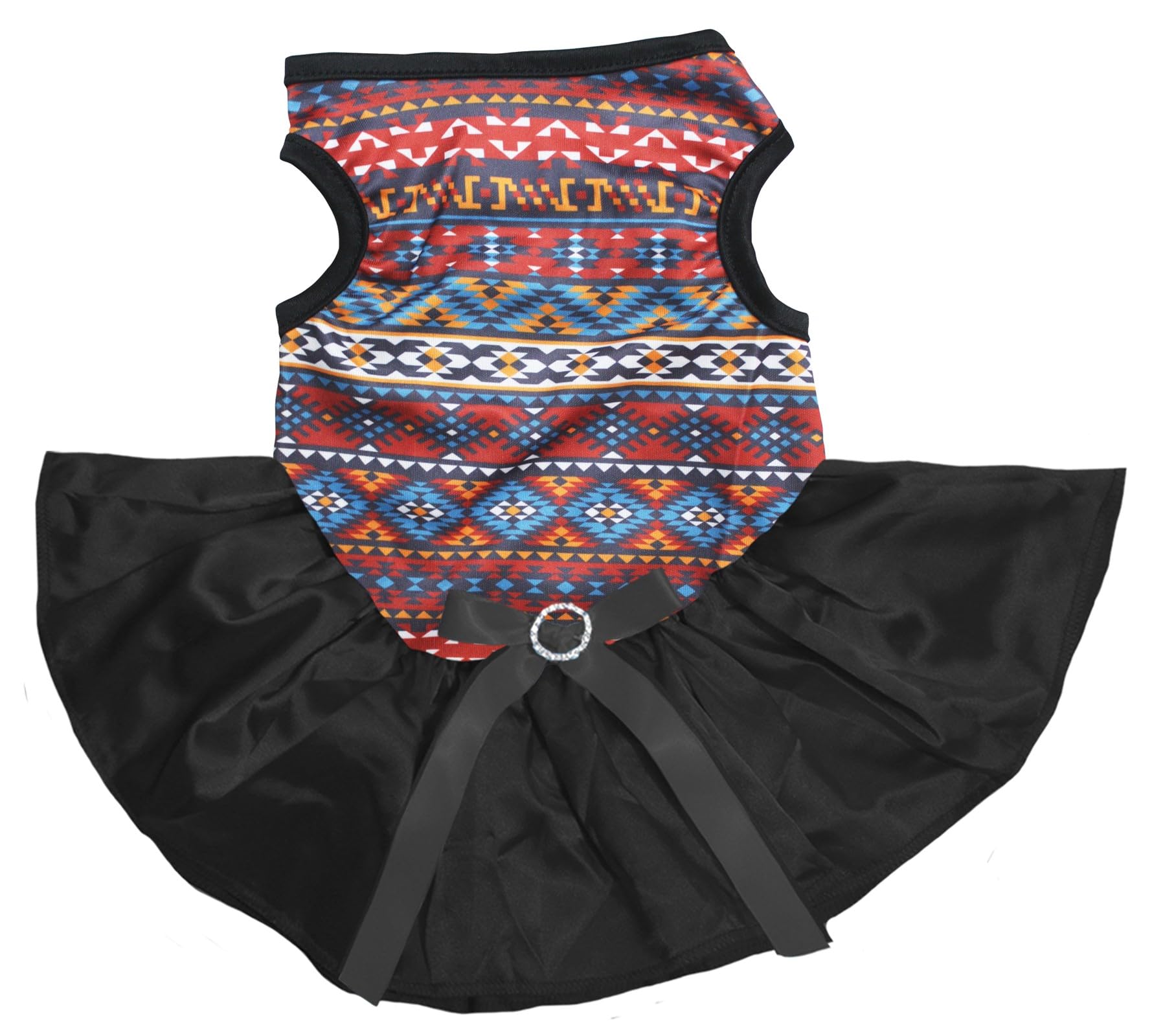 Chemise pour chiot géométrique noir vêtement chien taille M
