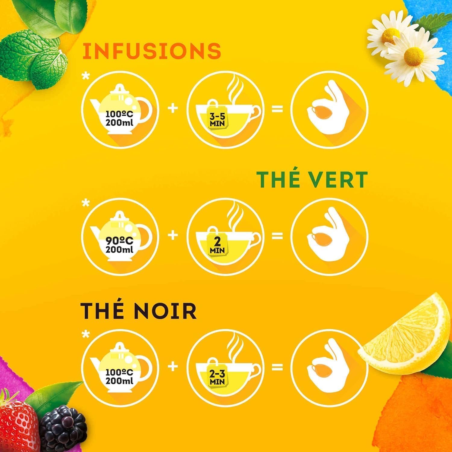 Lipton, Séléction Détente, Nouveau Coffret Thé et Infusions, 12 Goûts Différents, Thé Vert, Thé Noir et Infusions, Infusion à Froid ou Chaud, 1 Boite de 180 Sachets