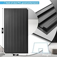 Vista 55 de Art3d Panel de pared de listones, panel texturizado acanalado 3D 12-Azulejos 19.7 x 19.7 pulgadas. - Nogal