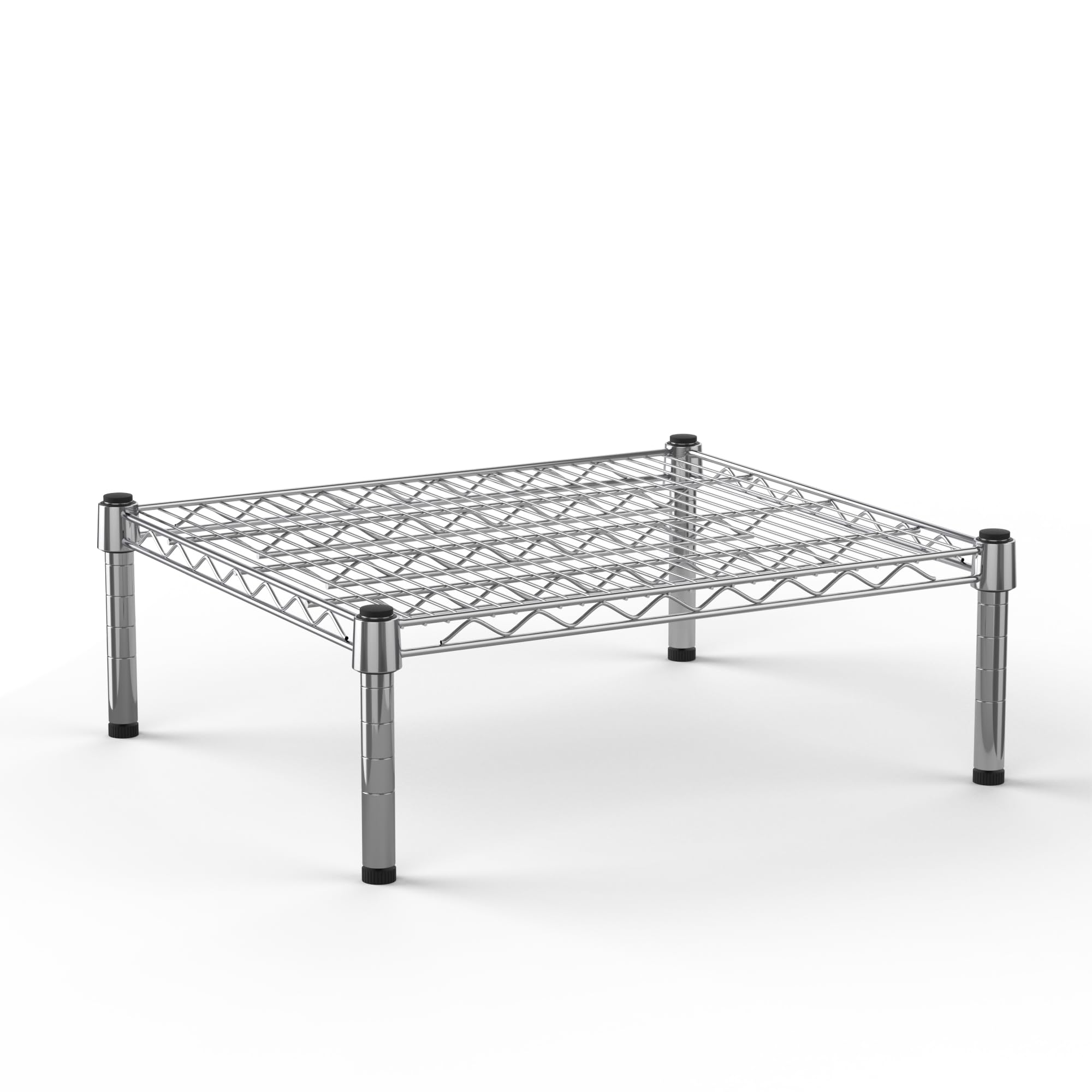 Regal Altair 21''W x 24''L x 8''H Chrome Plated Wire Dunnage Rack | Off The Floor Storage
