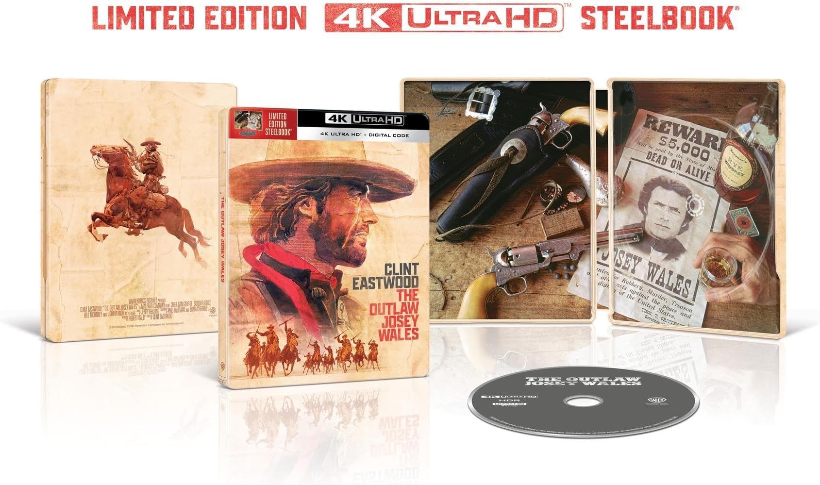 Outlaw Josey Wales, The (4K Ultra HD + Digital/ Steelbook)