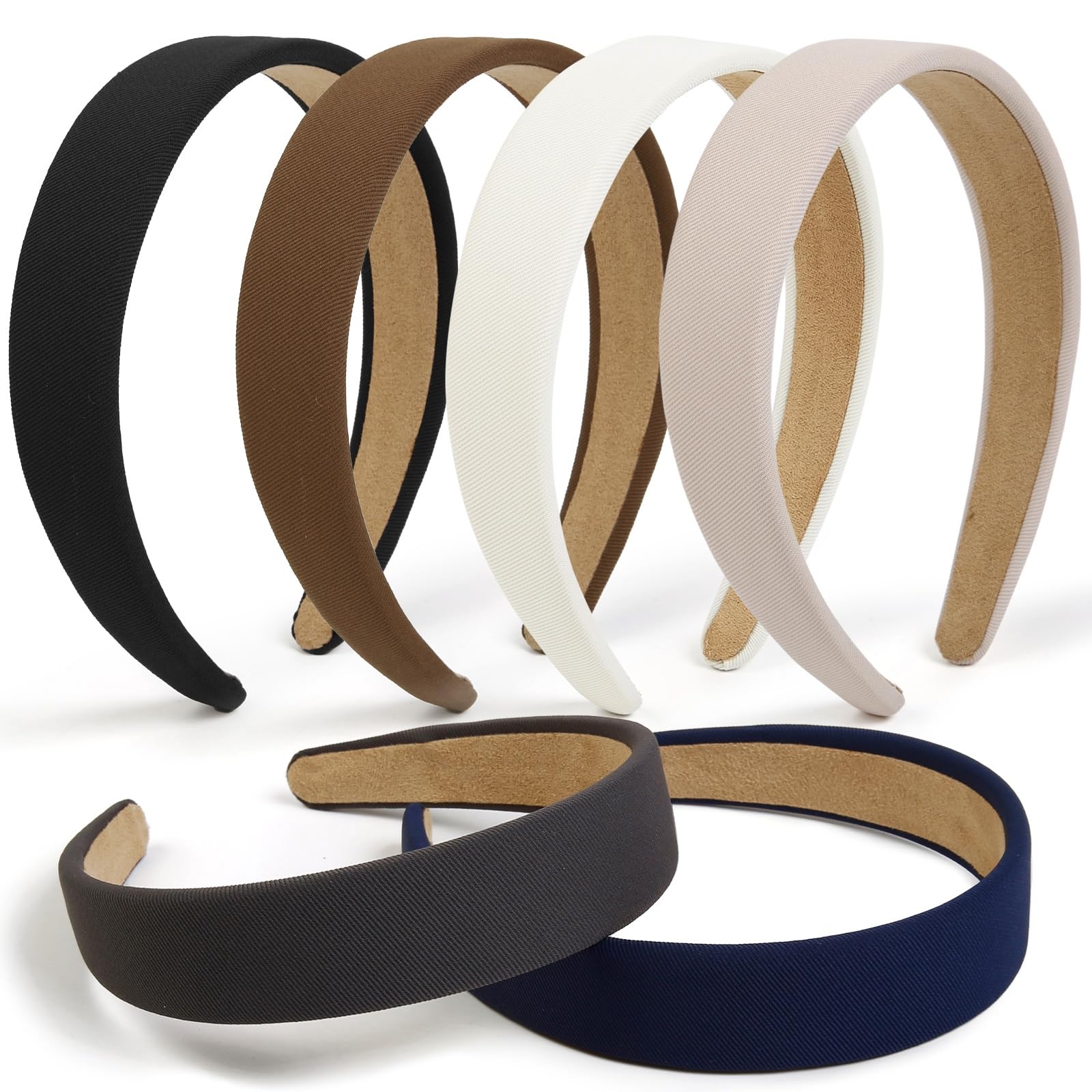 TERSE Headbands for Women Trendy Non Slip Headband for Girls Long Short Hair, Cute Ribbed Women Headbands Elastic Hair Bands Fashion Hard Head Band