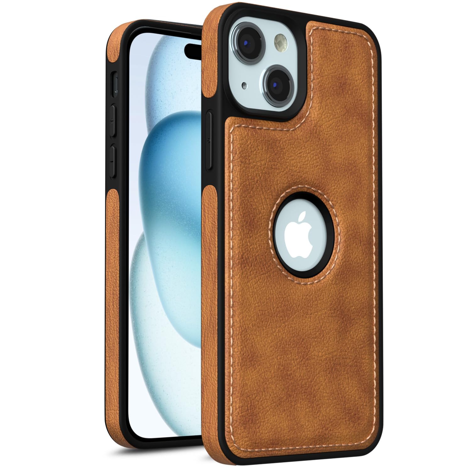 Pikkme Back Cover | Flexible Pu Leather | Full Camera Protection | Raised Edges | Super Soft-Touch | Bumper Case for iPhone 15 (Brown) (B0CL581SLF) Amazon Price History, Amazon Price Tracker