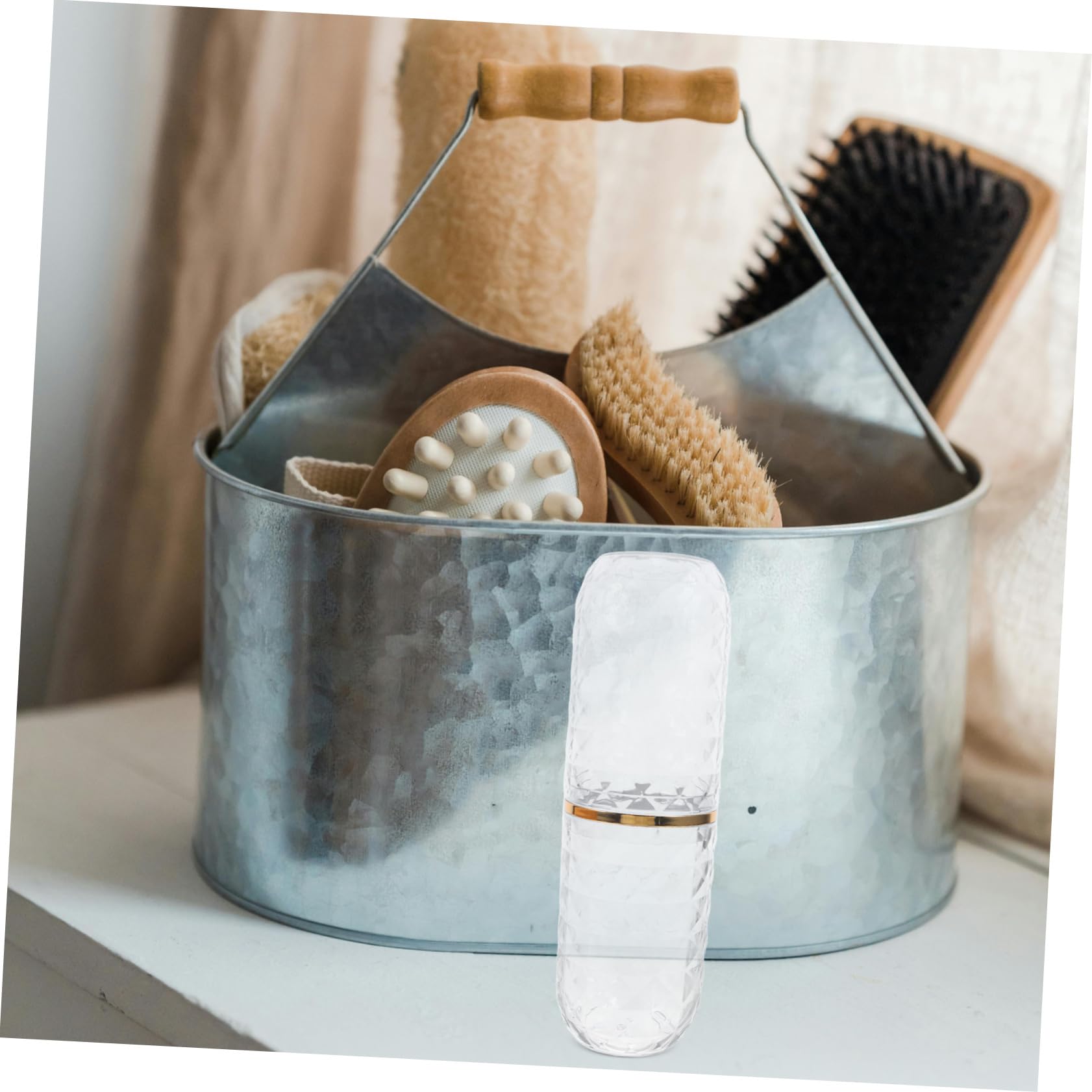5 Piezas Estuche Portátil para Cepillo de Dientes con Doble Vaso Transparente Compacto y Resistente para Viaje Gimnasio Camping y Almacenamiento Casa