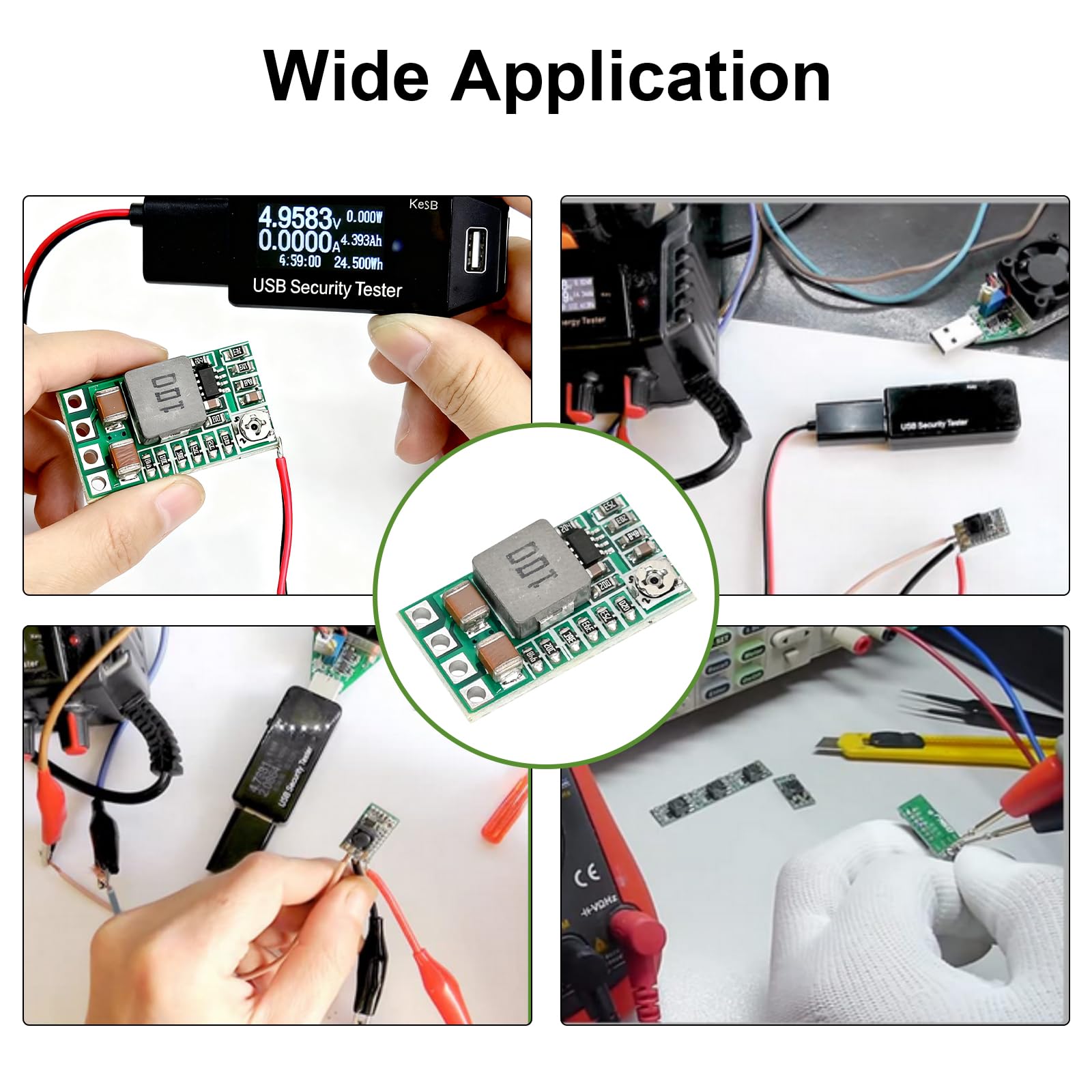 10 sztuk DC-DC Step Down Buck Converter 4,5-20 V do 0,8-17 V 5 V 3 A, mini Step-Down moduł zasilania, moduł regulatora 5 V, mini przetwornica napięcia w dół