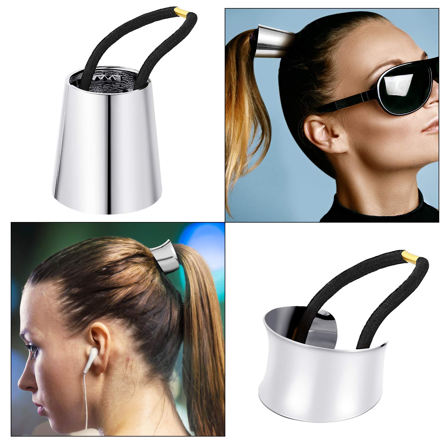 NIDO PER UCCELLINI donna elastico coda di cavallo supporto dutt