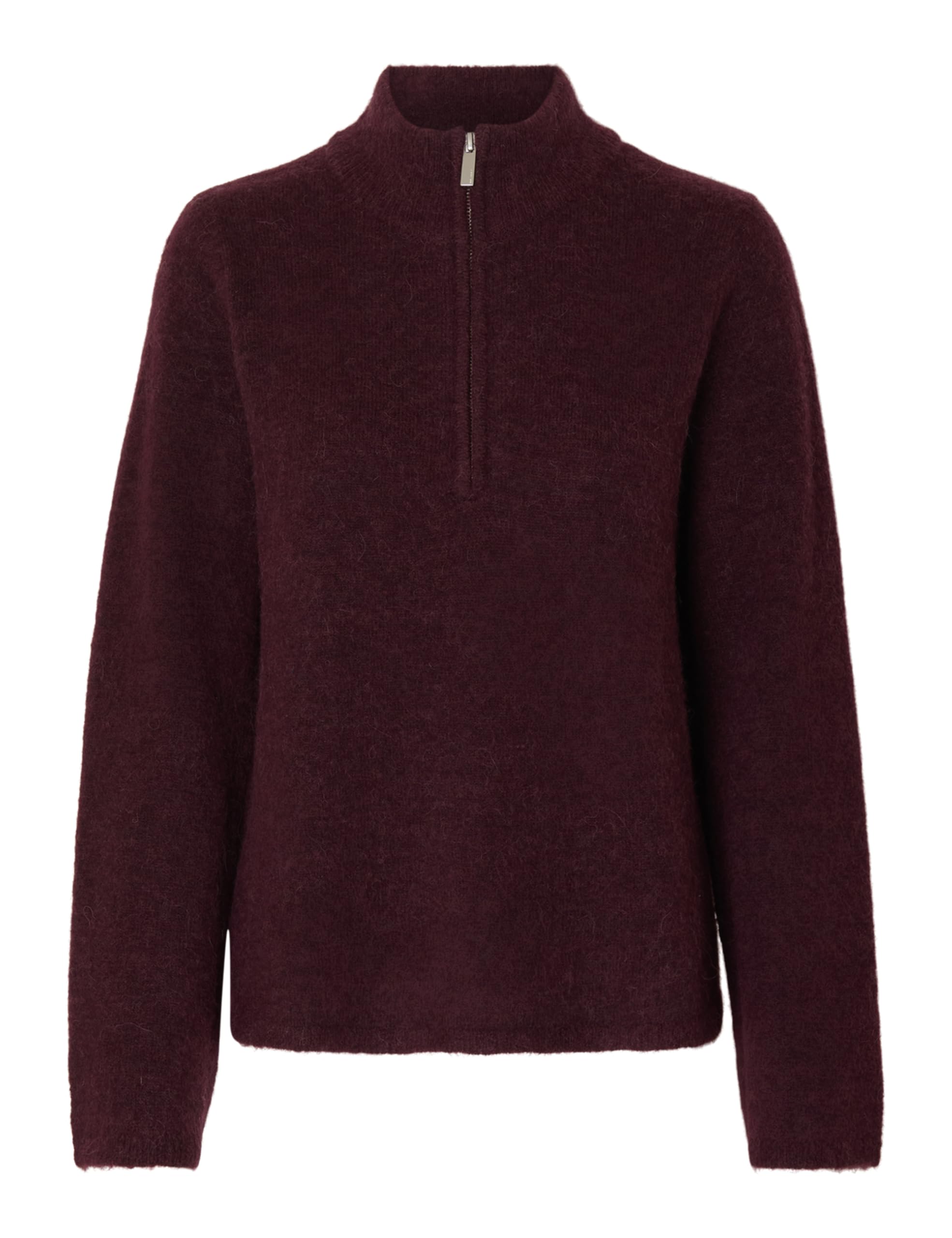 SELECTED FEMME Women's Slflulu Ls Knit Half Zip Noos, FIG, M