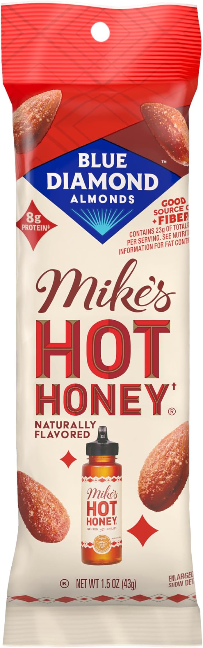 Made with Mike’s Hot Honey Infused with Chilies for a Perfect Sweet and Spicy Snack Nut Combination, Pack of 12, 1.5oz. Servings