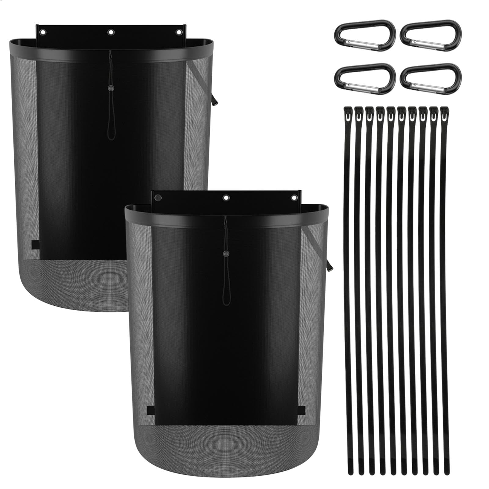Sac de rangement pour piscine en maille, sac de rangement pour de piscine | Organiseur en maille Poolside | Lot de 2 sacs d'organisation de piscine pour flotteurs, radeaux, pâtes et bouée avec