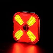 RAVEMEN CL06 Brake Light, Bicycle Rear Lights, 50 Lumens 7 Modes Eye-Catching Flash Warning Light with Brake Sensor and Light Sensor, USB-C Rechargeable