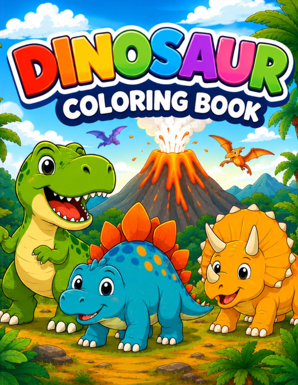 Dinosaur Coloring Book: Little Dino